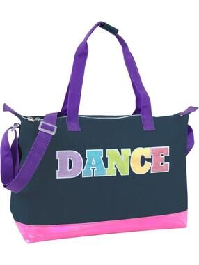 Dance Should Bag with Holographic Glitter Black